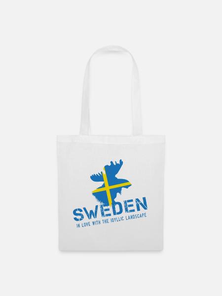 Schweden Sweden Sverige - Stoffbeutel - Weiß