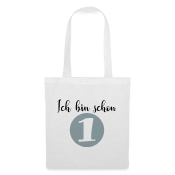 Erster Geburtstag - Stoffbeutel - Weiß - Vorne
