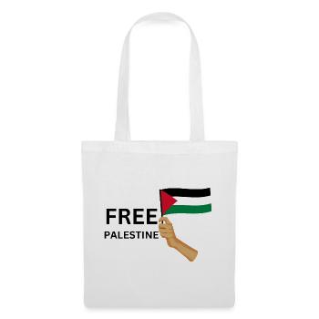 FREE PALASTINE | Gaza | Demonstration - Stoffbeutel - Weiß - Vorne