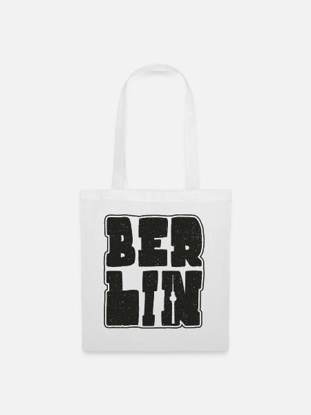 Berlin Design Hauptstadt Souvenir Berliner - Stoffbeutel - Weiß
