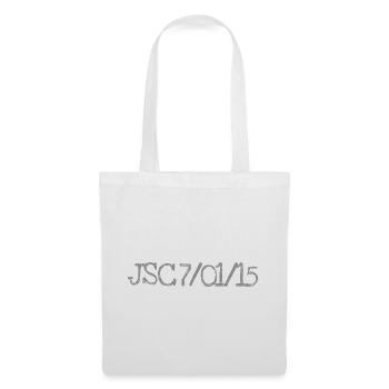 Slogan "Je suis Charlie" 01.07.2015 - Stoffbeutel - Weiß - Vorne