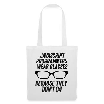Lustige Javascript-Programmierer - Stoffbeutel - Weiß - Vorne