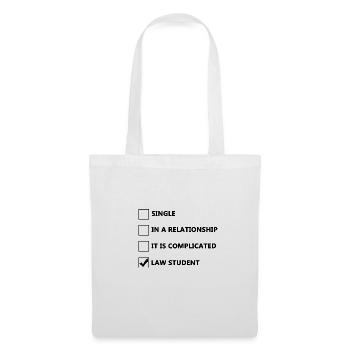 Law student | Jurastudent | Jura | Jurist - Stoffbeutel - Weiß - Vorne