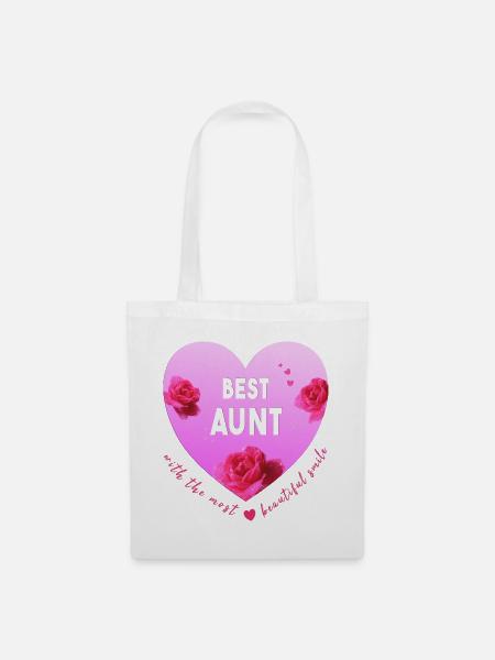 best aunt - Stoffbeutel - Weiß