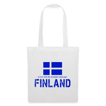 Finnland Finland Suomi - Stoffbeutel - Weiß - Vorne