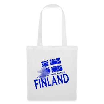 Finnland Finland - Stoffbeutel - Weiß - Vorne