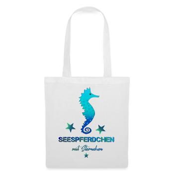 Seepferdchen bestanden Schwimmabzeichen schwimmen - Stoffbeutel - Weiß - Vorne