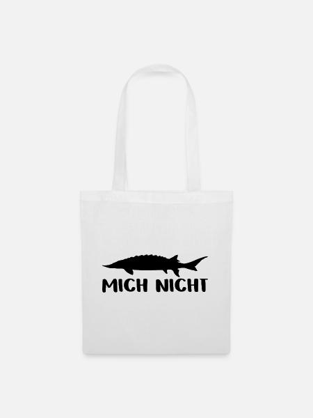 Stör mich nicht - Störsilhouette mit Spruch - Stoffbeutel - Weiß