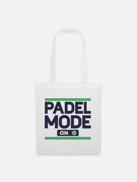 Padeltennis Mode Padelspieler Padel - Stoffbeutel - Weiß