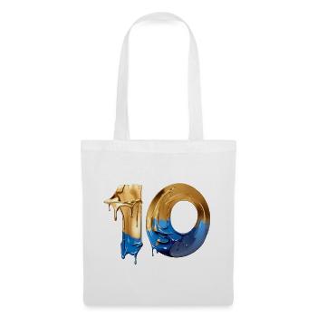 NON. 10 NUMÉRO 10 COOL 10E ANNIVERSAIRE - Sac en tissu - blanc - Devant