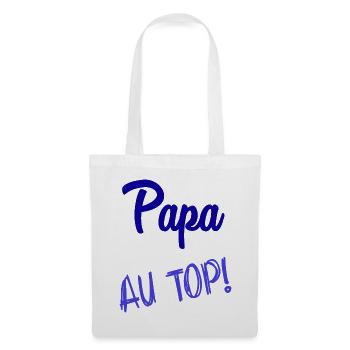 FROHER VATERTAG. PAPA. VATERTAG - Stoffbeutel - Weiß - Vorne