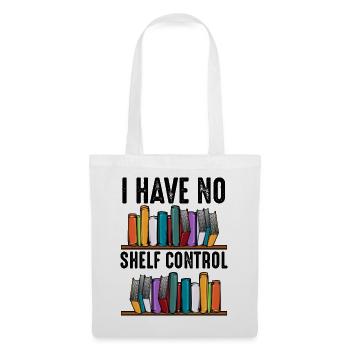 No Shelf Control Spruch Bücher Leser Geschenk - Stoffbeutel - Weiß - Vorne