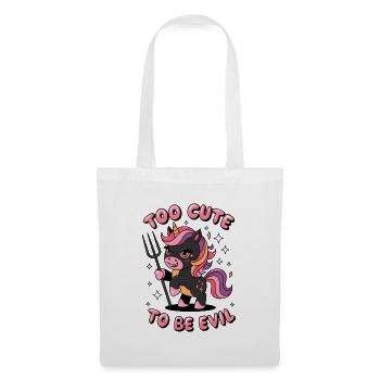 Too Cute To Be Evil - Tote Bag - white - Front