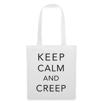 Keep calm and creep - Stoffbeutel - Weiß - Vorne