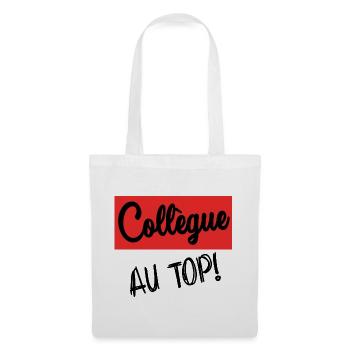 COLLEGUE. DEPART. RETRAITE. EMPLOI. HUMOUR - Sac en tissu - blanc - Devant