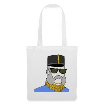 Kaiser Franz Joseph mit Sonnenbrille – K&K - Stoffbeutel - Weiß - Vorne