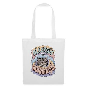 Allergic To Mornings - Tote Bag - white - Front