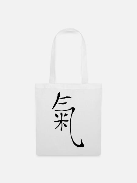 chi qi energie - Stoffbeutel - Weiß