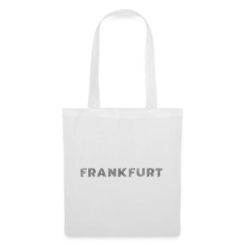 Francfort-ville en Hesse Lettrage à couver - Sac en tissu - blanc - Devant