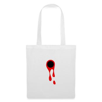 Schüsse und Blut Blutfleck Symbol Schusswunde - Stoffbeutel - Weiß - Vorne