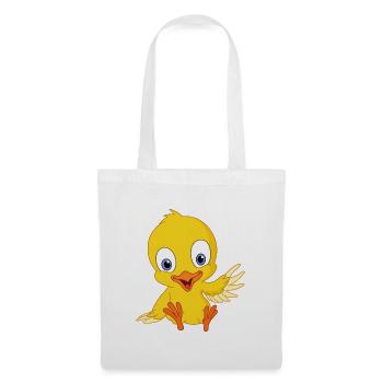 Mignon poussin - Sac en tissu - blanc - Devant