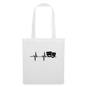 Drama Masks Theatre Heart palpitations - Tote Bag - white - Front