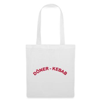 Doener Kebab Schrift - Stoffbeutel - Weiß - Vorne