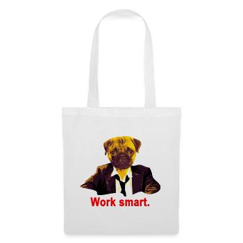 work smart mops - Stoffbeutel - Weiß - Vorne