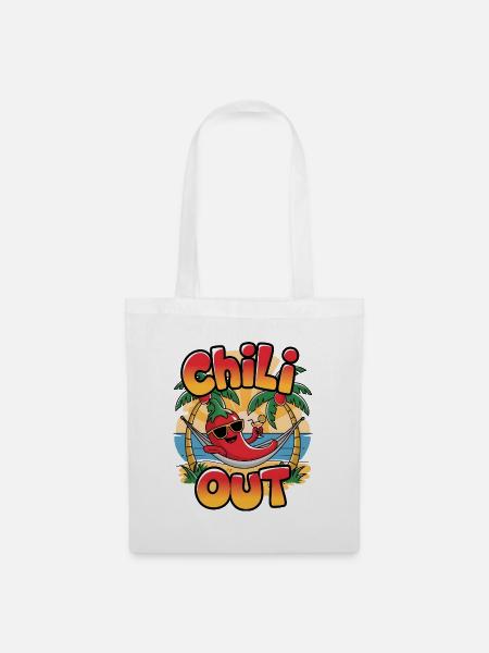 Chili dehors - Sac en tissu - blanc