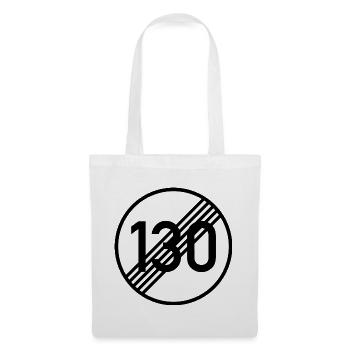 UNBEGRENZT 130 by Unbegrenzt Apparel - Stoffbeutel - Weiß - Vorne