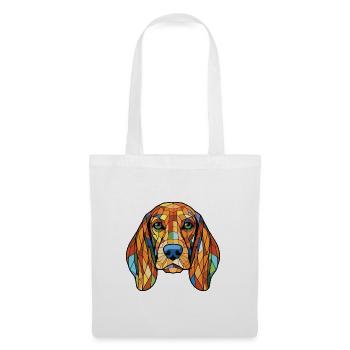 Bosnischer grobhaariger Jagdhund Hunderasse Aquarell - Stoffbeutel - Weiß - Vorne