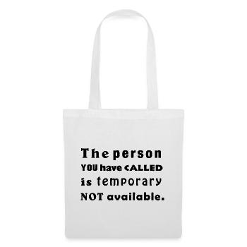 the person you have called - Stoffbeutel - Weiß - Vorne