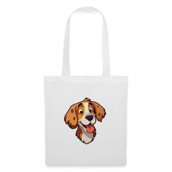 Perro de Presa Mallorquinische Hunderasse Cartoon Kawaii - Stoffbeutel - Weiß - Vorne