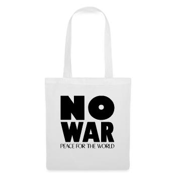NO WAR Peace for the world - Tote Bag - white - Front