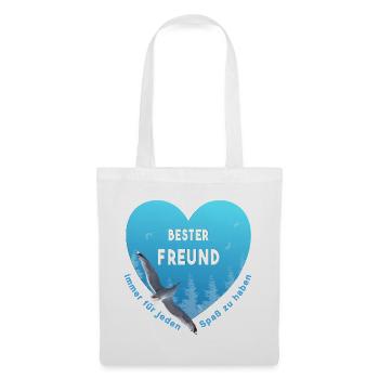 bester Freund - Stoffbeutel - Weiß - Vorne
