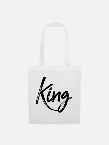 King - Stoffbeutel - Weiß