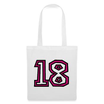 18. 18 YEARS OLD. 18th ANNIVERSARY. BIRTHDAY 18 YEARS. - Tote Bag - white - Front