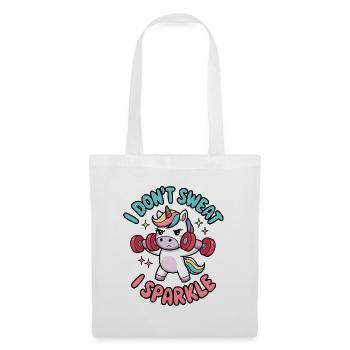 Je ne transpire pas, je scintille - Sac en tissu - blanc - Devant