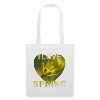 I love spring - Stoffbeutel - Weiß - Vorne