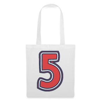 5. 5 YEARS. 5th ANNIVERSARY. 5 YEAR ANNIVERSARY - Tote Bag - white - Front