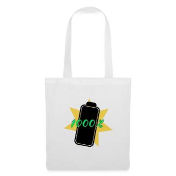 1000% Energie - Stoffbeutel - Weiß - Vorne