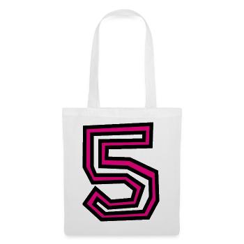 5 - Stoffbeutel - Weiß - Vorne