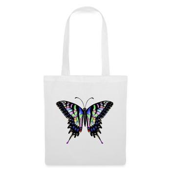 Schwalbenschwanz Schmetterling - Stoffbeutel - Weiß - Vorne
