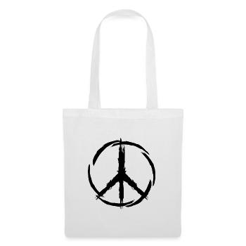 Peace Symbol Frieden - Stoffbeutel - Weiß - Vorne
