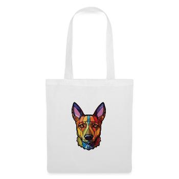 Lancashire Heeler Ormskirk Terrier Hund Aquarell - Stoffbeutel - Weiß - Vorne