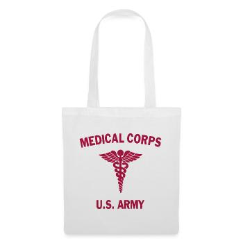 AVM WW2 USA MEDICAL CORPS US Flagge ROT - Stoffbeutel - Weiß - Vorne