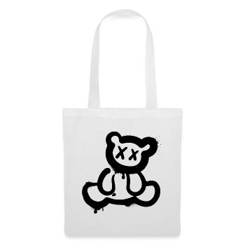 Grafitti Teddy Bear - Tote Bag - white - Front