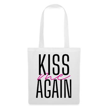 Ich liebe dich küss mich wieder Lippen Geschenk - Stoffbeutel - Weiß - Vorne