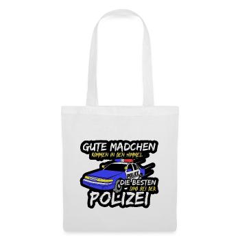 Polizistin - Stoffbeutel - Weiß - Vorne