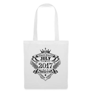 2017 Juli 2017 Geburtstag Juli 2017 - Stoffbeutel - Weiß - Vorne